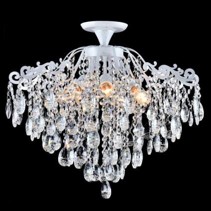 Люстра XE4063/7 WT+SVPN серебристая патина/хрусталь 7х60W E27 d600 h570, HN21 У1